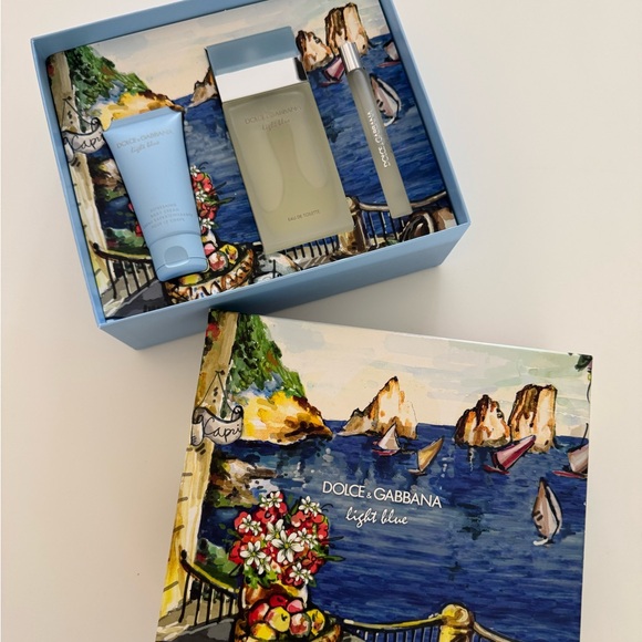 NIB DOLCE & GABBANA LIGHT BLUE CAPRI GIFT SET - Picture 1 of 4